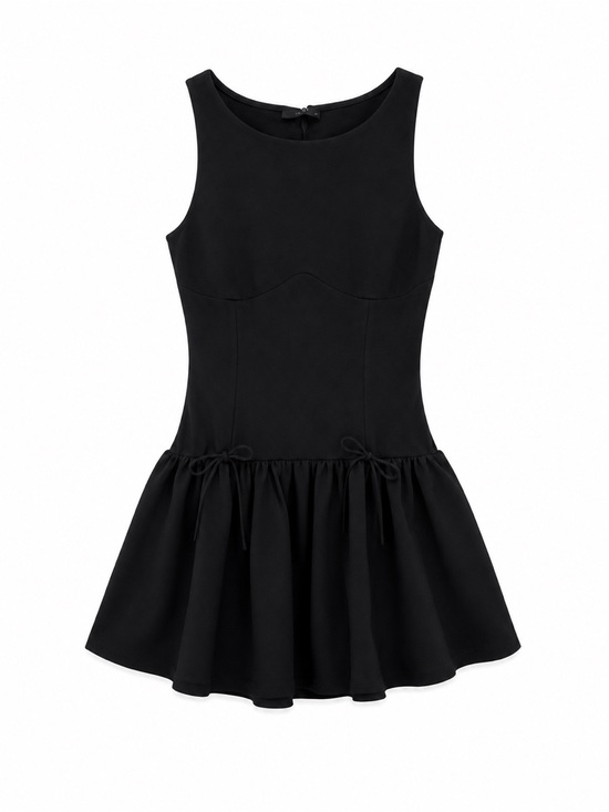 21 Saints Dresses & Skirts - Classic Black Sleeveless Fit-and-Flare Dress